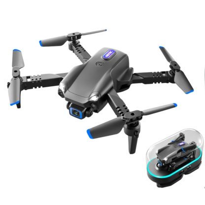 V20 Wifi FPV Mini Profesional RC Drone Foldable Quadcopter With LED Lights, Model:No Camera(Black)