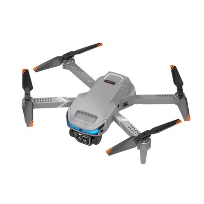 LSRC-XT9 WiFi FPV 4K HD Dual Camera Optical Flow Location RC Drone Quadcopter(Light Grey)