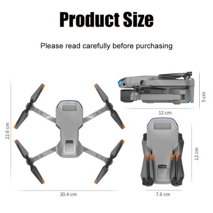 LSRC-XT9 WiFi FPV 4K HD Dual Camera Optical Flow Location RC Drone Quadcopter(Light Grey) - Image 2