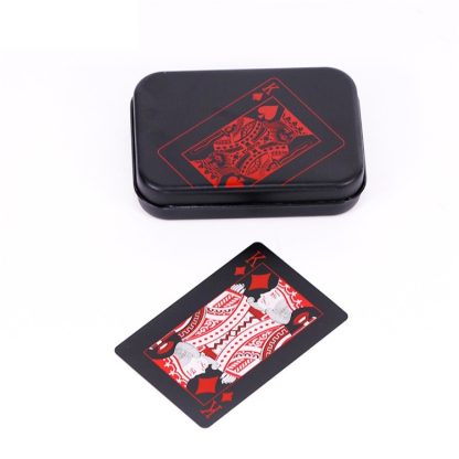 2 PCS Plastic Waterproof PVC Poker Cards, Size:5.7 x 8.7cm(Red+White) - Image 2