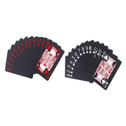 2 PCS Plastic Waterproof PVC Poker Cards, Size:5.7 x 8.7cm(Red+White) - Image 3