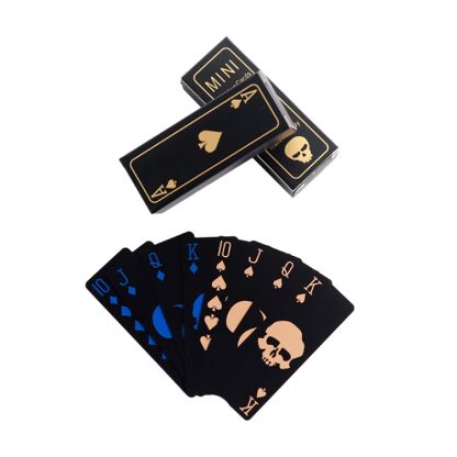 2 PCS Plastic Frosted Waterproof PVC Poker Cards, Size:3.2 x 8.7cm(Blue+Green) - Image 3