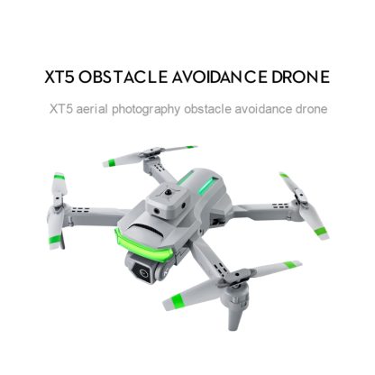 LSRC-XT5 Dual Camera Four-Sided Obstacle Avoidance Optical Flow Positioning Aircraft, Specification:1 Battery(Grey) - Image 3