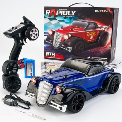 JJR/C  Q117 Remote Control Electric 4WD Stunt Car, Style:Classic Car(Blue)