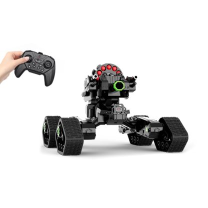 DM-388 Four-wheel Combat Crawler Spray Remote Control Vehicle, Specification:Single Control Soft Bomb(Green)