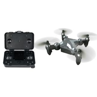 DH-120 Luggage Mini Folding Quadcopter RC Air Vehicle Drone, Specification:Standard Without Lens(Titanium Grey)