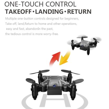 DH-120 Toolbox Mini Folding Quadcopter RC Air Vehicle Drone, Specification:200W Camera(Titanium Grey) - Image 3