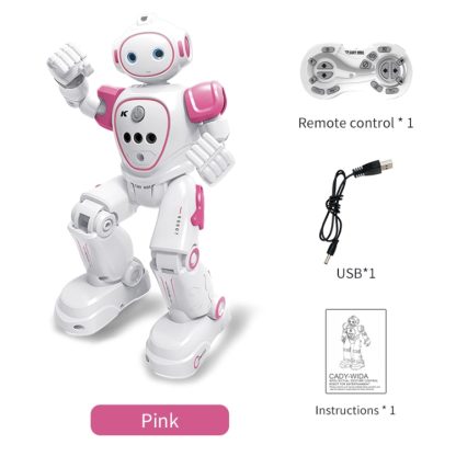 JJR/C R21 Intelligent Programmed Remote Control Electric Robot(Pink) - Image 2