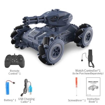 JJR/C Q126 Spray Bomb Drift Remote Control Car, Specification:Double Control Universal Wheel(Blue) - Image 2