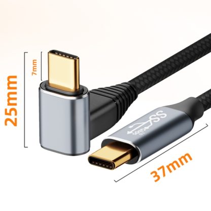 For Steam Deck Gen2 100W USB-C/Type-C Male to USB-C/Type-C Male Stereo Curved Data Cable, Length:0.5m - Image 2