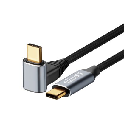 For Steam Deck Gen2 100W USB-C/Type-C Male to USB-C/Type-C Male Stereo Curved Data Cable, Length:1.5m