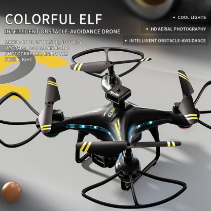 JJR/C H112 Colorful Elf Dual Camera Electric Adjustable Light Flow Obstacle Avoidance Drone(Black) - Image 3