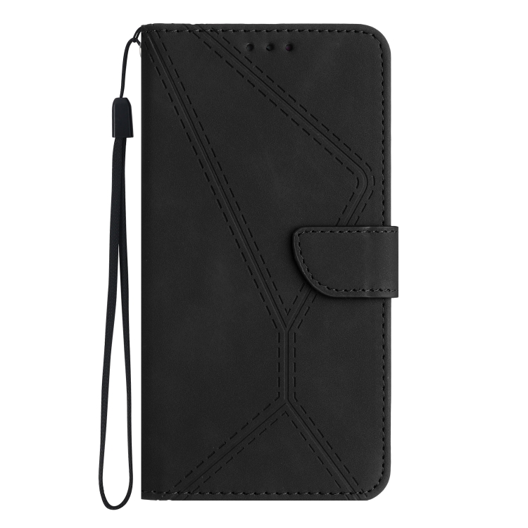 For Samsung Galaxy S23 Ultra 5G Stitching Embossed Leather Phone Case(Black) - Image 2