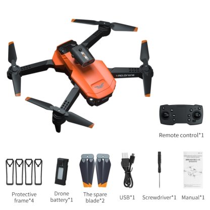 JJR/C H106 8K Dual Camera Optical Flow Four-sided Obstacle Avoidance RC Drone, Model:Type A without ESC(Orange) - Image 2