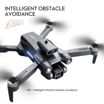 LS-S1S Obstacle Avoidance Brushless Dual Lens Aerial Photography Folding Drone, Specification:6K(Dark Grey) - Image 3