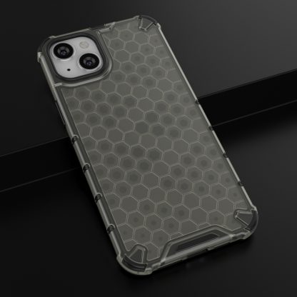 For iPhone 15 Plus Honeycomb Phone Case(Black) - Image 2