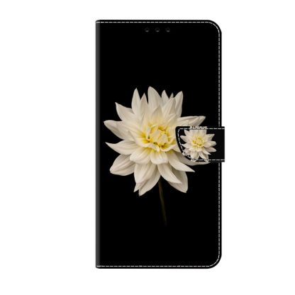 For iPhone 14 Plus Crystal 3D Shockproof Protective Leather Phone Case(White Flower) - Image 2