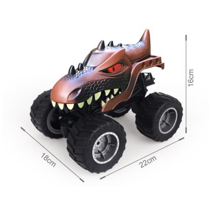 JJR/C Q148 2.4G Dinosaur Climbing Remote Control Car Monster Truck(Dark Brown) - Image 2