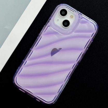 For iPhone 14 Pro Waves TPU Phone Case(Purple) - Image 2