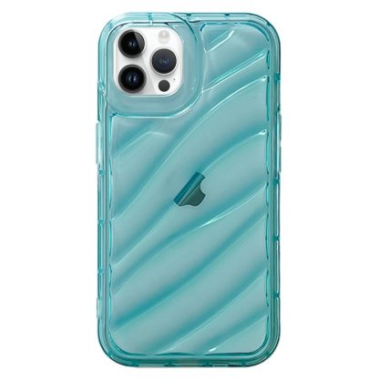 For iPhone 12 Pro Max Waves TPU Phone Case(Blue)