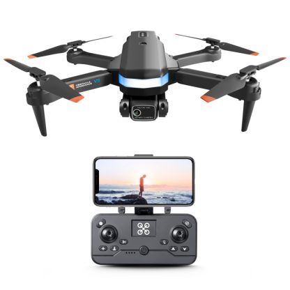 V8 8K Dual Camera Aerial Photography Optical Flow Obstacle Avoidance RC Drone(Black)