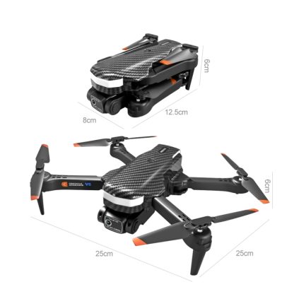 V8 8K Dual Camera Aerial Photography Optical Flow Obstacle Avoidance RC Drone(Black) - Image 3