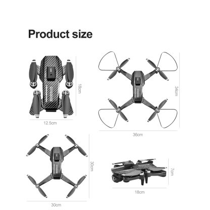 V162 8K Dual Camera Brushless Optical Flow Obstacle Avoidance Remote Control Drone(Black) - Image 3