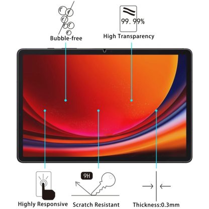 For Samsung Galaxy Tab S9 / Tab S9 FE 9H 0.3mm Explosion-proof Tempered Glass Film - Image 3