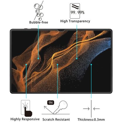 For Samsung Galaxy Tab S9 Ultra 9H 0.3mm Explosion-proof Tempered Glass Film - Image 3