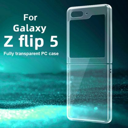 For Samsung Galaxy Z Flip5 Transparent PC Flip Phone Case - Image 3