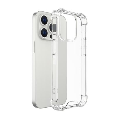 For iPhone 15 Pro Four-corner Airbag Anti-fall Phone Case(Transparent) - Image 2