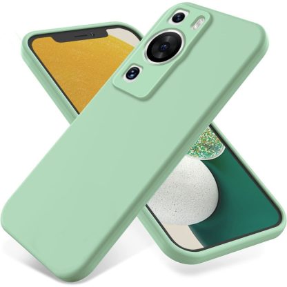 For Huawei P60/P60 Pro Solid Color Liquid Silicone Dropproof Full Coverage Protective Case(Green)