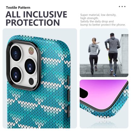 For iPhone 15 Textile Texture Matte Ultra-thin Phone Case(Light Blue) - Image 3