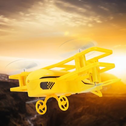 JJR/C H95 2.4G Intelligent RC Mini Drone Helicopter with Remote Controller(Yellow) - Image 2