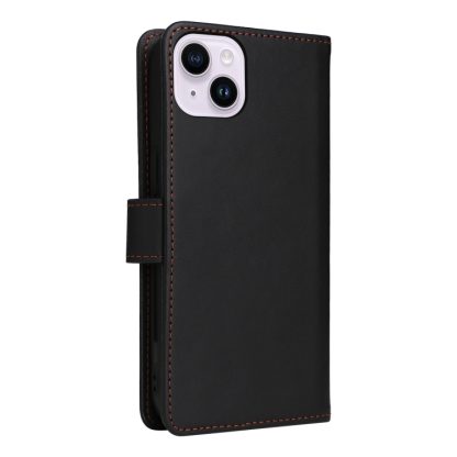 For iPhone 14 Plus BETOPNICE BN-005 2 in 1 Detachable Imitate Genuine Leather Phone Case(Black) - Image 3