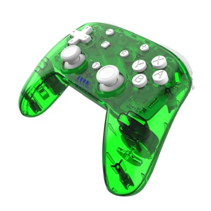 YS06 For Switch Pro Wireless Bluetooth GamePad Game Handle Controller, Color:Transparent Green - Image 2