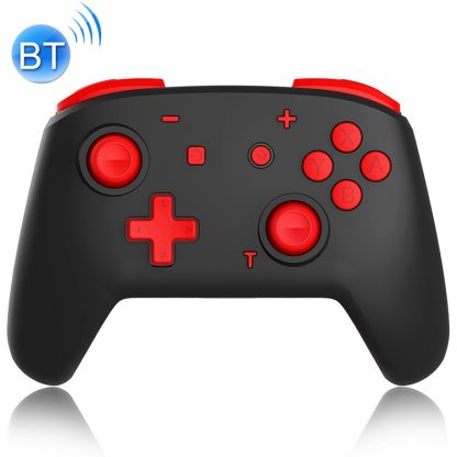 YS06 For Switch Pro Wireless Bluetooth GamePad Game Handle Controller, Color:Black Red