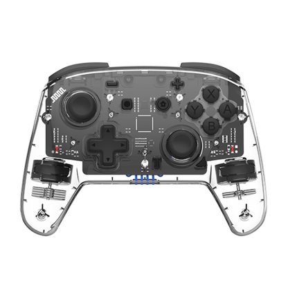 YS06 For Switch Pro Wireless Bluetooth GamePad Game Handle Controller, Color: 7 Colors Light Transparent Black - Image 2