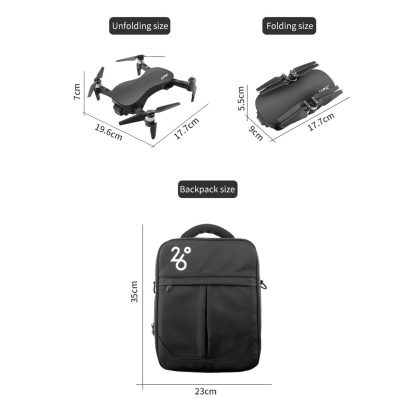 JJR/C X12 4K 5G Wifi Foldable RC Quadcopter Drone Remote Control Aircraft with 3-Axis Stable Gimbal(Black) - Image 3