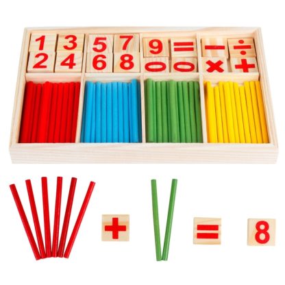 Intelligence Kids Toys Wooden Digit Mathematical Sticks - Image 2