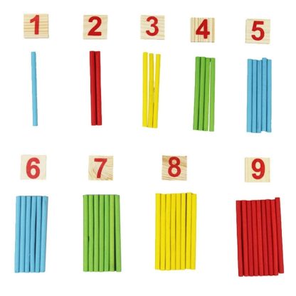 Intelligence Kids Toys Wooden Digit Mathematical Sticks - Image 3