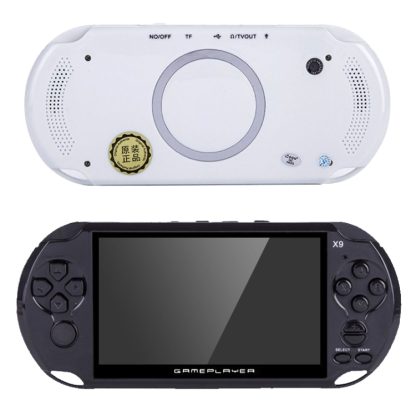 X9 PSP 5.1 inch Pockrt Console Handheld Game Player, Support GBA/ARC/NES (White) - Image 3