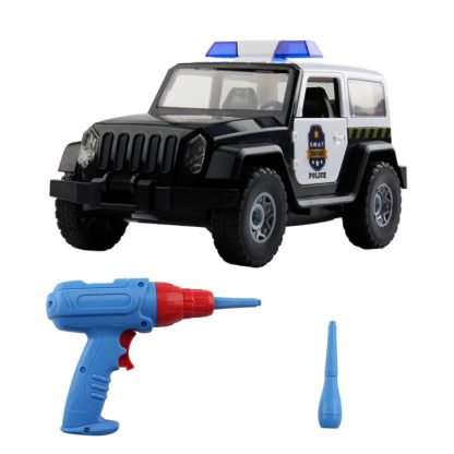 MoFun PD55-13 DIY Electric Drill Assembly Police Vehicle Children Puzzle Vehicle Toys