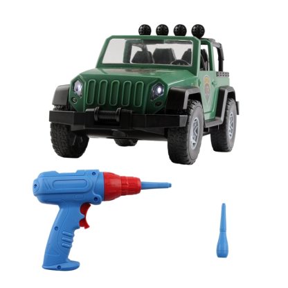 MoFun PD55-20 DIY Electric Drill Assembly Jeep Children Puzzle Vehicle Toys