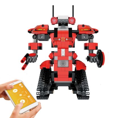 MoFun 13001 2.4GHz Four-way Remote Control Assembling Blocks DIY Assembled Electric Robot Robert M1, Support APP Remote