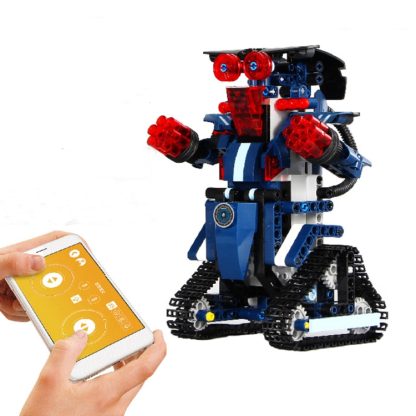 MoFun 13002 2.4GHz Four-way Remote Control Assembling Blocks DIY Assembled Electric Robot Robert M2, Support APP Remote