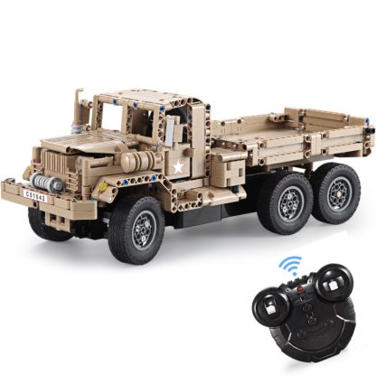 MoFun C51042W 2.4G DIY Assembled Building Blocks Toy Remote Control Military Truck Children Intelligence Toys