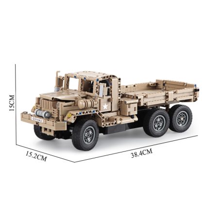 MoFun C51042W 2.4G DIY Assembled Building Blocks Toy Remote Control Military Truck Children Intelligence Toys - Image 2