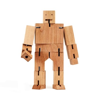 Magic Cube Robot DIY Puzzle Toys Wooden Building Blocks Educational Game for Children