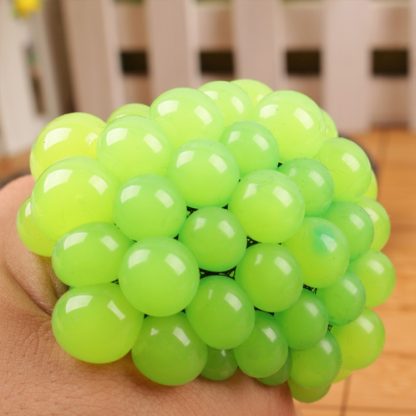 Anti Stress Face Reliever Grape Ball Extrusion Mood Squeeze Relief Healthy Funny Tricky Vent Toy(Green) - Image 3